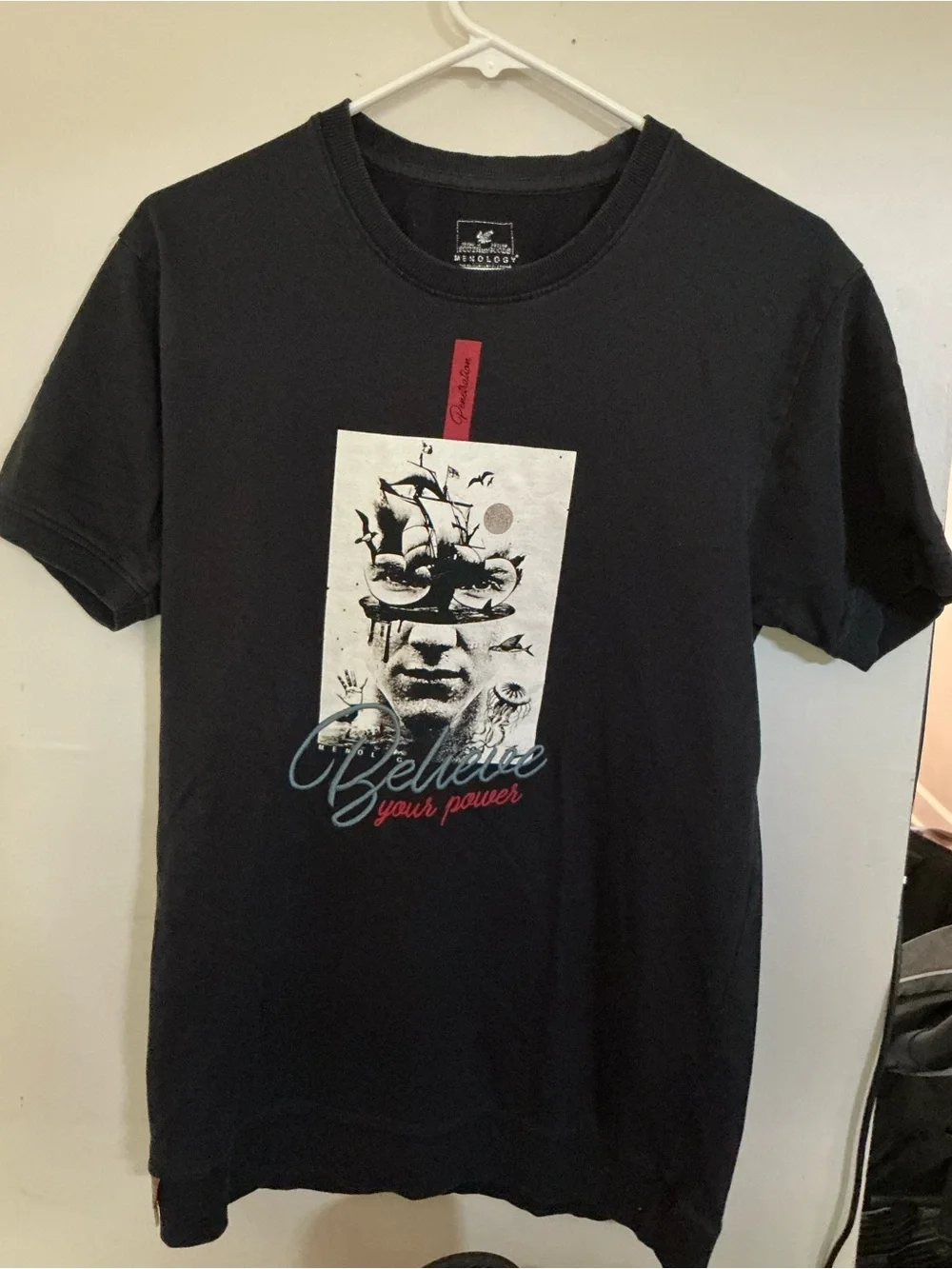 Black Graphic Short Sleeve Tee — Believe Your Power